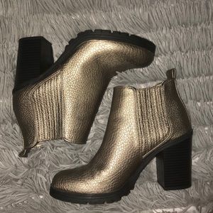 Bronze/Gold Booties